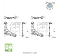 Kit 2x Braccio oscillante Febi Anteriore per CITROEN C1 II PEUGEOT 108 TOYOTA A
