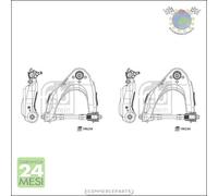 Kit 2x Braccio oscillante Febi Anteriore per FORD RANGER