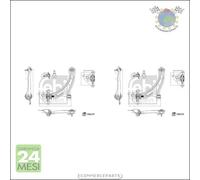 Kit 2x Braccio oscillante Febi Anteriore per HONDA JAZZ III INSIGHT #ov
