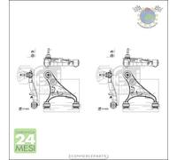 Kit 2x Braccio oscillante Febi Anteriore per LAND ROVER DISCOVERY IV