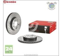 Kit 2x dischi forati Xtra freno Brembo Anteriore per HONDA CIVIC VIII FR-V