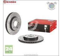 Kit 2x dischi forati Xtra freno Brembo Anteriore per MITSUBISHI LANCER VIII