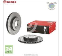 Kit 2x dischi forati Xtra freno Brembo Anteriore per TOYOTA COROLLA AURIS