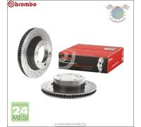 Kit 2x dischi forati Xtra freno Brembo Anteriore per TOYOTA LAND CRUISER