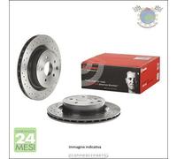 Kit 2x dischi forati Xtra freno Brembo Posteriore per FORD FOCUS
