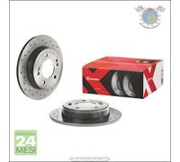 Kit 2x dischi forati Xtra freno Brembo Posteriore per HYUNDAI VELOSTER ELANTRA