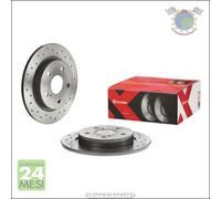 Kit 2x dischi forati Xtra freno Brembo Posteriore per TOYOTA COROLLA AURIS