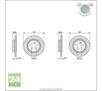 Kit 2x dischi freno Bosch Posteriore per CHRYSLER CROSSFIRE Roadster MERCEDE #gh