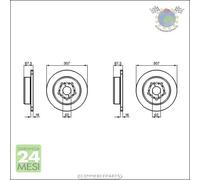 Kit 2x dischi freno Bosch Posteriore per LEXUS LS GS TOYOTA SUPRA