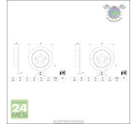 Kit 2x dischi freno Bosch Posteriore per SSANGYONG TIVOLI XLV #hm