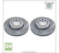 Kit 2x dischi freno Febi Anteriore per AUDI Q2 A3 SEAT TOLEDO III ALTEA LEON SK