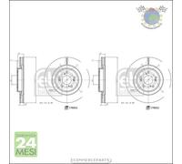 Kit 2x dischi freno Febi Anteriore per HONDA CR-V V