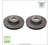 Kit 2x dischi freno Febi Anteriore per MERCEDES CLASSE S 600 CL 55