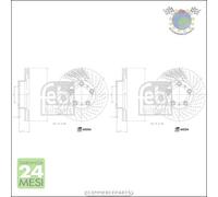 Kit 2x dischi freno Febi Anteriore per PORSCHE BOXSTER CAYMAN 911