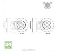 Kit 2x dischi freno Febi Posteriore per MERCEDES CLASSE C 300 250 220 200 180 1