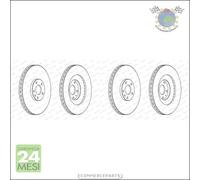 Kit 2x dischi freno Ferodo Anteriore per AUDI A4