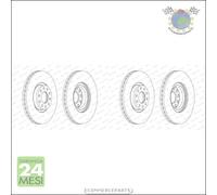 Kit 2x dischi freno Ferodo Anteriore per AUDI A6 #yh