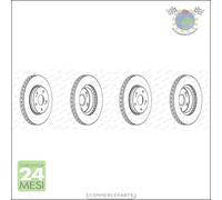 Kit 2x dischi freno Ferodo Anteriore per LEXUS IS #wb