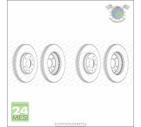 Kit 2x dischi freno Ferodo Anteriore per MAZDA CX-9 CX-7 #vg