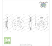 Kit 2x dischi freno Ferodo Anteriore per MITSUBISHI OUTLANDER III ECLIPSE