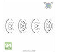 Kit 2x dischi freno Ferodo Anteriore per MITSUBISHI PAJERO I #jy