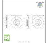 Kit 2x dischi freno Ferodo Anteriore per OPEL INSIGNIA B ##i