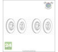 Kit 2x dischi freno Ferodo Anteriore per RENAULT MEGANE