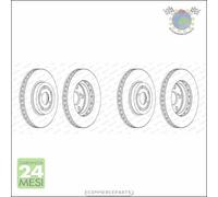 Kit 2x dischi freno Ferodo Anteriore per TOYOTA AVENSIS CELICA #cf