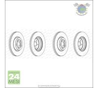 Kit 2x dischi freno Ferodo Anteriore per TOYOTA AVENSIS #i8