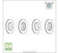 Kit 2x dischi freno Ferodo Anteriore per TOYOTA COROLLA AURIS #vm