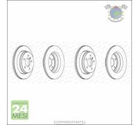 Kit 2x dischi freno Ferodo Posteriore per BMW 3 E46 325