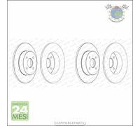 Kit 2x dischi freno Ferodo Posteriore per FORD FOCUS #jj