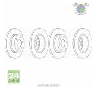 Kit 2x dischi freno Ferodo Posteriore per IVECO DAILY IV