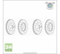 Kit 2x dischi freno Ferodo Posteriore per MERCEDES SLS 6.3 6.2 #sq