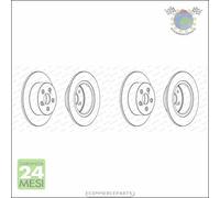 Kit 2x dischi freno Ferodo Posteriore per TOYOTA AVENSIS #n1