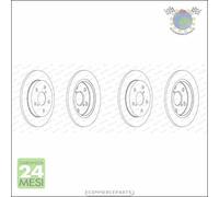 Kit 2x dischi freno Ferodo Posteriore per TOYOTA COROLLA AURIS #bd