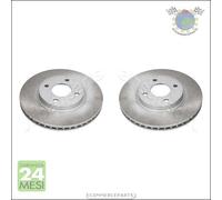 Kit 2x dischi freno JParts Anteriore per NISSAN MICRA IV NOTE