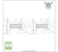Kit 2x dischi freno Maxgear Anteriore per BMW Z4 E89 sDrive 3 E93 320 318 E9 #qh