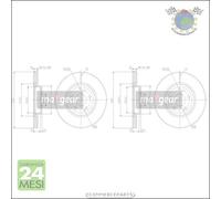Kit 2x dischi freno Maxgear Anteriore per FORD GRAND C-MAX TRANSIT TOURNEO FOCU