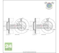 Kit 2x dischi freno Maxgear Anteriore per HYUNDAI i20