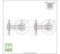Kit 2x dischi freno Maxgear Anteriore per IVECO DAILY III VI IV V