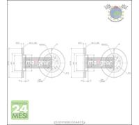 Kit 2x dischi freno Maxgear Anteriore per KIA CARNIVAL #84