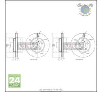 Kit 2x dischi freno Maxgear Anteriore per LEXUS CT TOYOTA CELICA CARINA PRIUS