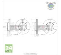 Kit 2x dischi freno Maxgear Anteriore per LEXUS CT TOYOTA PRIUS