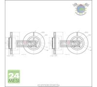 Kit 2x dischi freno Maxgear Anteriore per LEXUS ES TOYOTA RAV 4 PRIUS MIRAI CAM