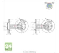 Kit 2x dischi freno Maxgear Anteriore per MAZDA 323