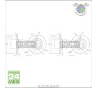 Kit 2x dischi freno Maxgear Anteriore per MAZDA 6 #ss