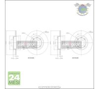 Kit 2x dischi freno Maxgear Anteriore per SEAT AROSA VW POLO 6N2 6N1