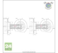 Kit 2x dischi freno Maxgear Anteriore per TOYOTA LAND CRUISER 4