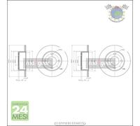 Kit 2x dischi freno Maxgear Posteriore per AUDI CABRIOLET COUPE 100 90 80